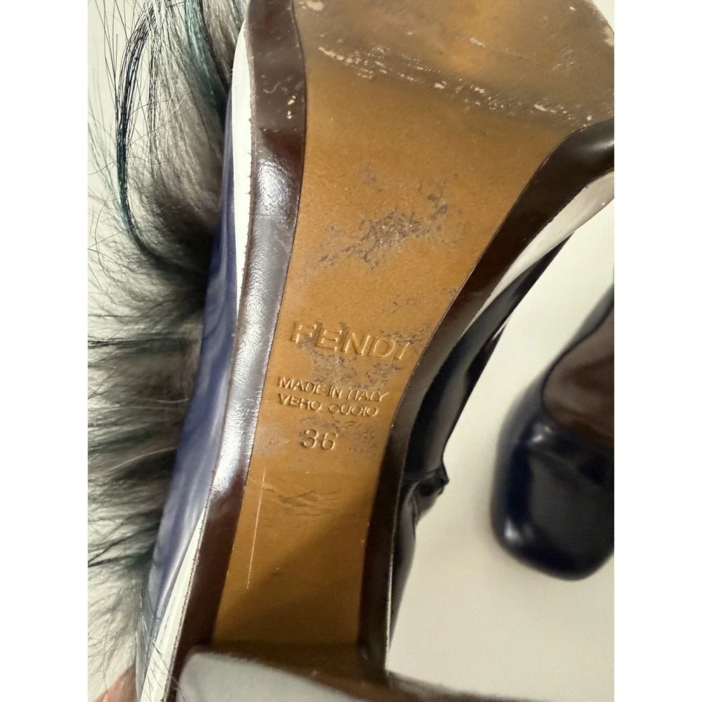 Fendi Couture Karl Lagerfeld Feather Runway Ankle Boots Booties 36 6 5.5 - Picture 6 of 15